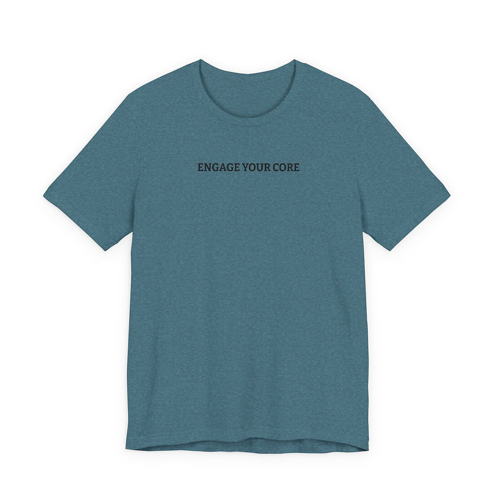 Thumbnail: Engage Your Core minimalist text tee | T-Shirt