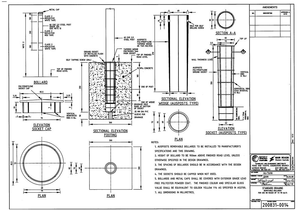 Thumbnail: MRWA Removable Bollard