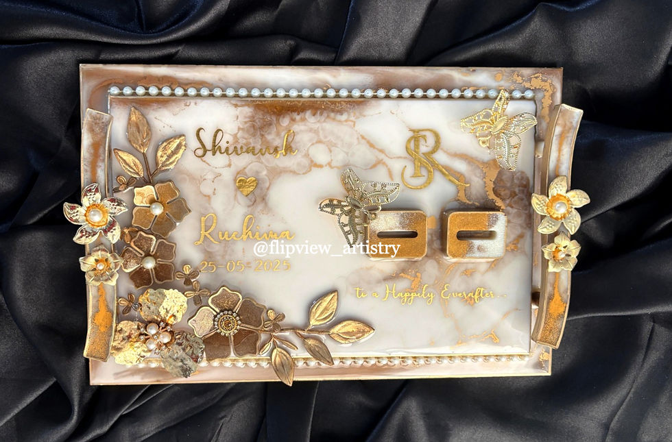 Thumbnail: Personalized Floral Engagement Platter