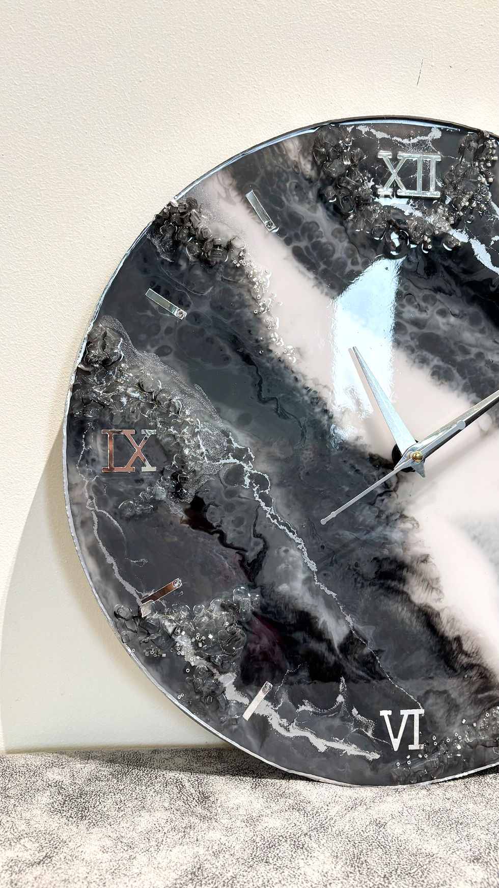 Thumbnail: Obsidian Crystal Wall Clock