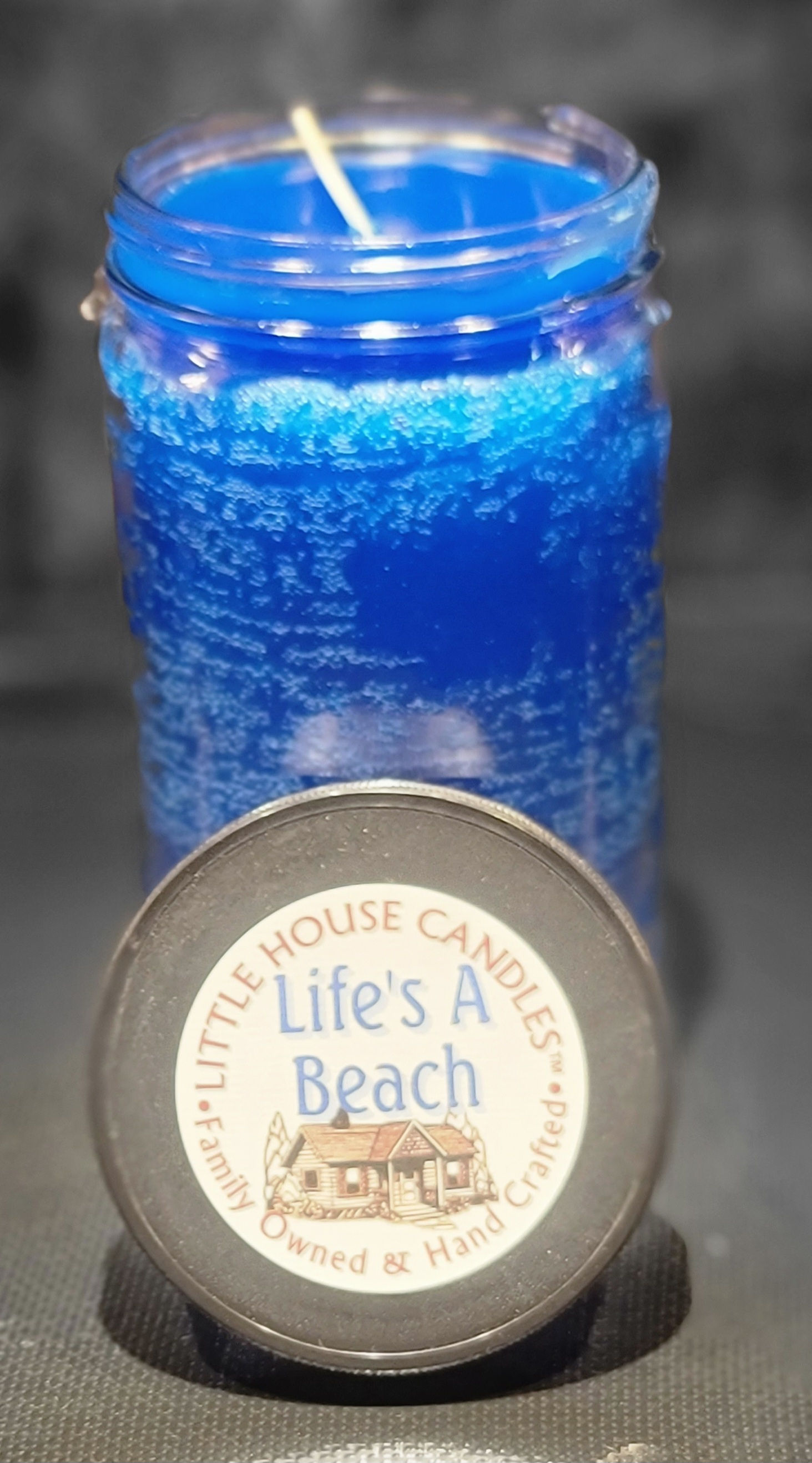 Life's a Beach - 28 Oz. Large Little House Quart Mason Jar Candle