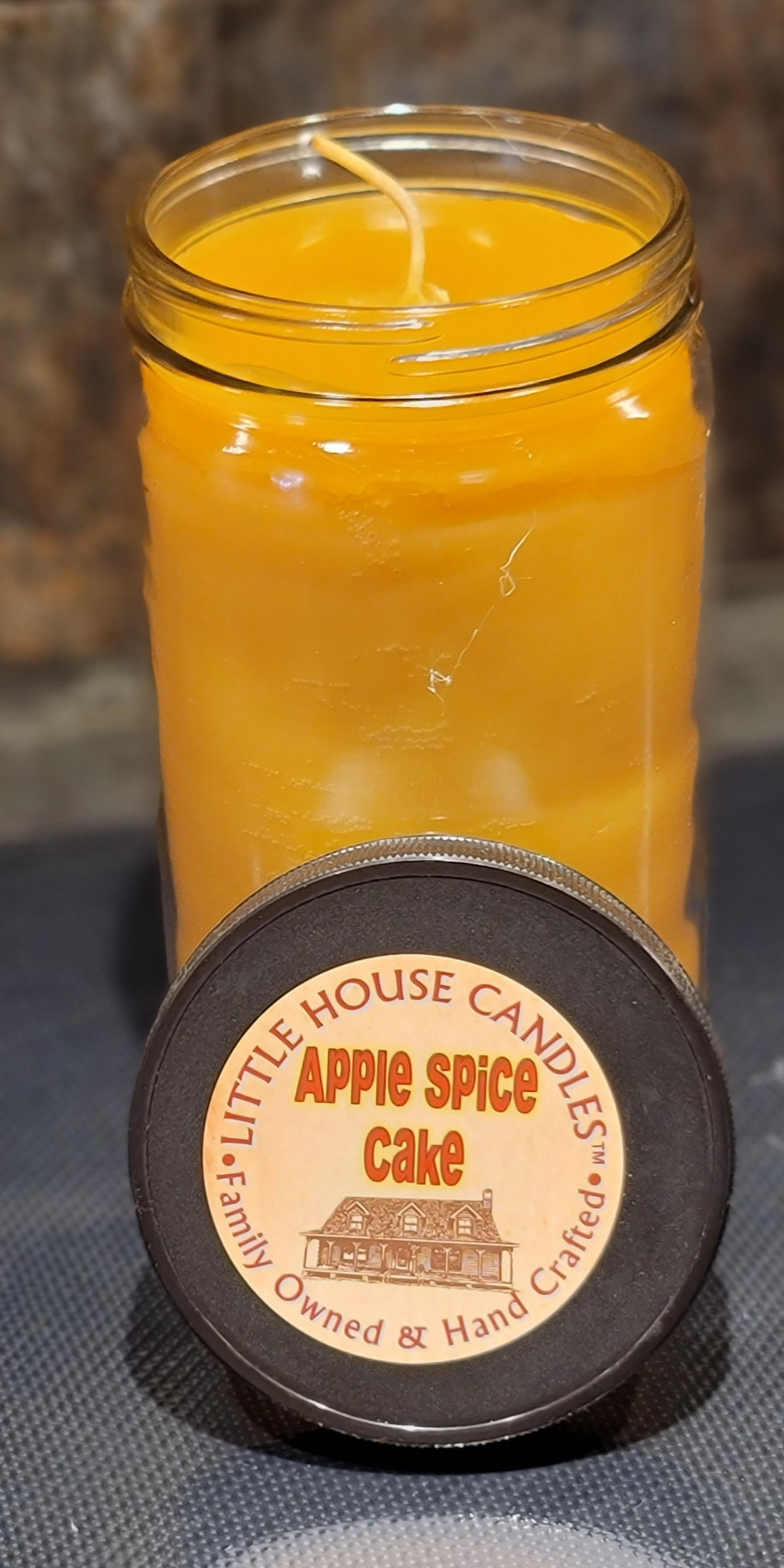 Apple Spice Cake - Large 28 Oz. Little House Quart Mason Jar Candle