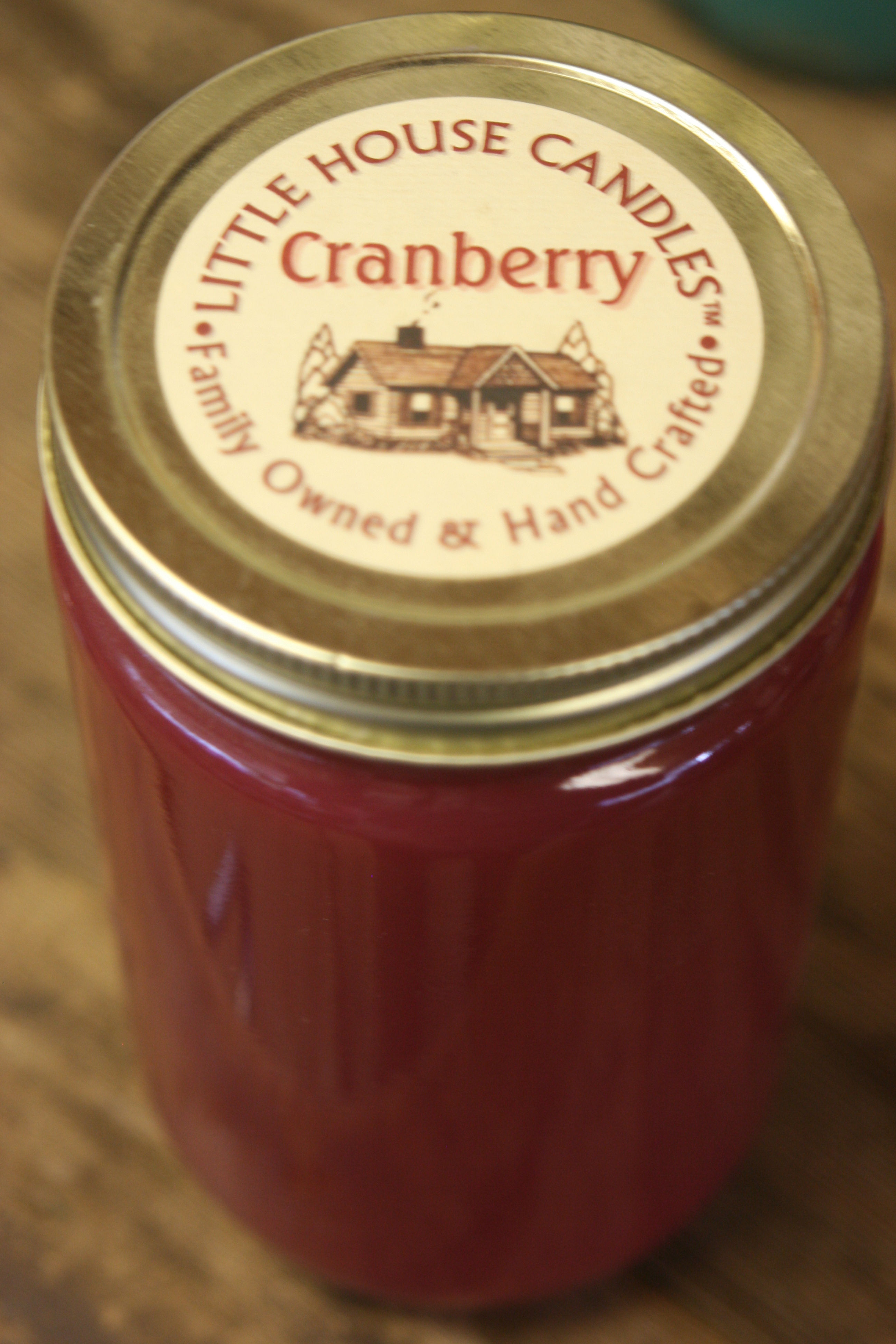 Cranberry - Large 28 Oz. Little House Quart Mason Jar Candle
