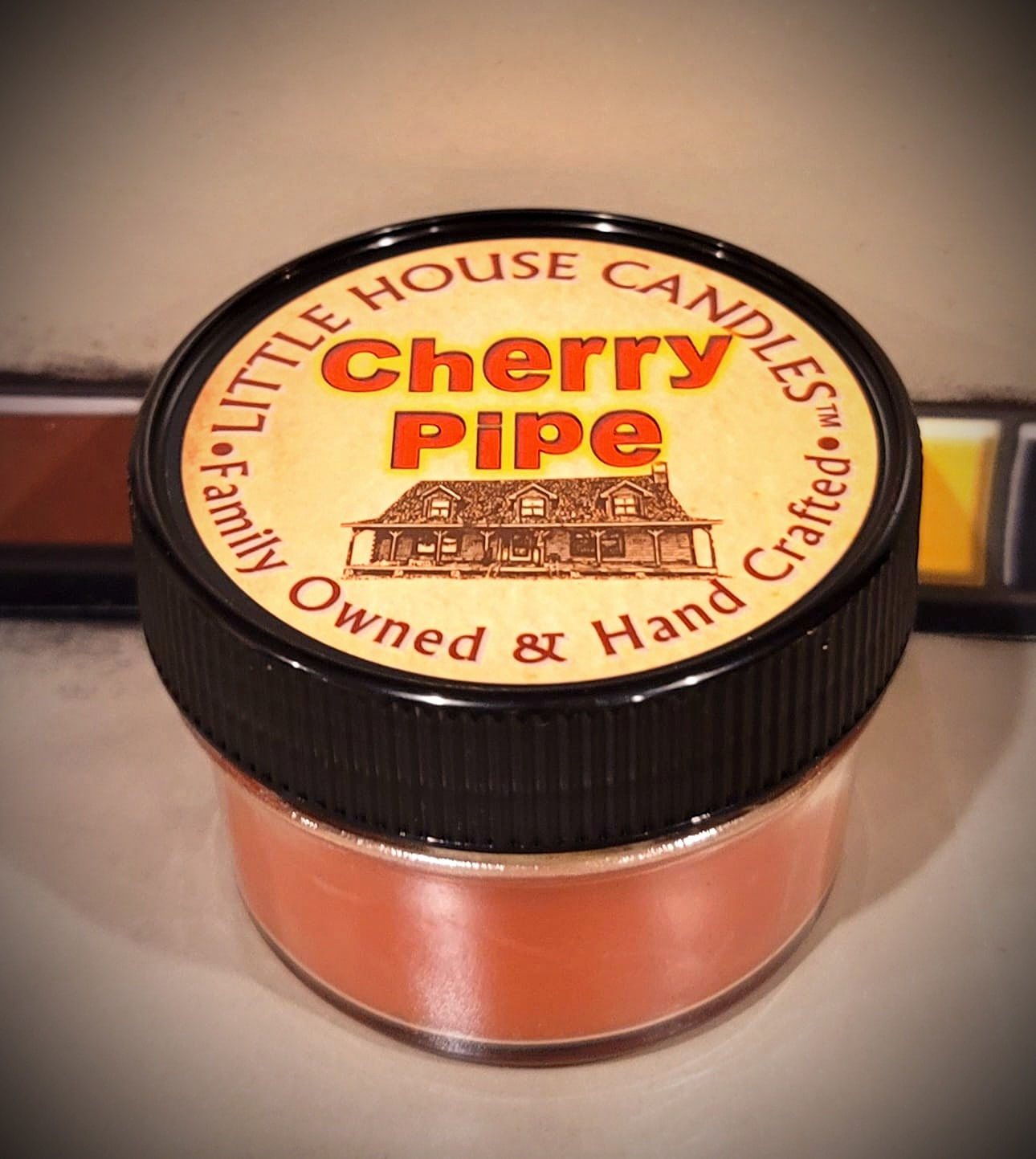 Cherry Pipe - 4 Oz. Small Quilted Jelly Jar