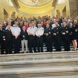 Missouri Ambulance Association members in the MO Capitol building