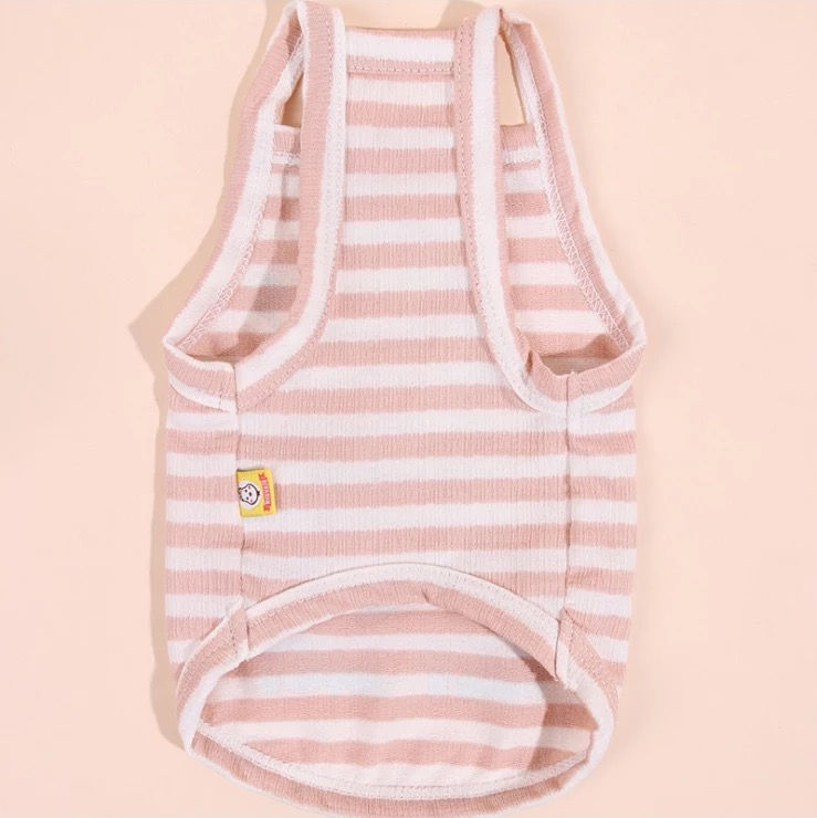 Thumbnail: Sleeveless Cheese Pattern Pet Vest Pink