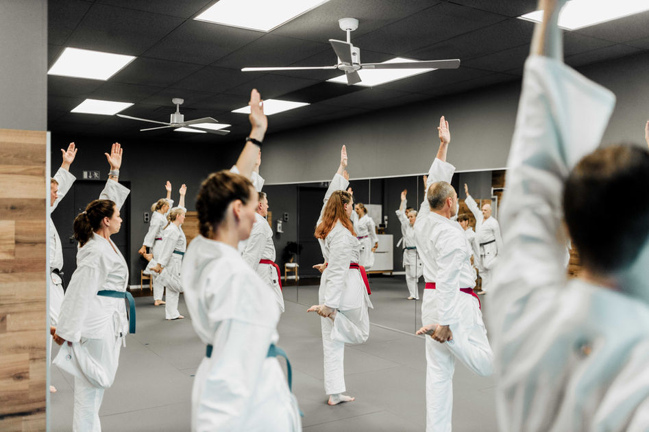 Training in der Halle der Kampfkunstschule Poing