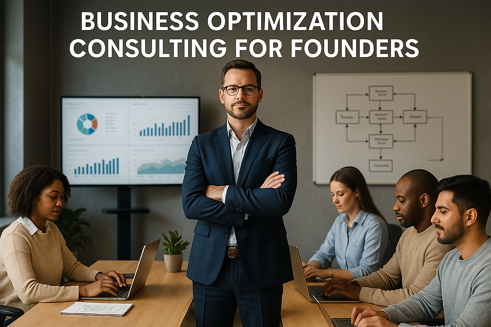 Business Optimization Consulting for Founders: Build Smarter, Not Just Bigger