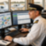 Flight school operations center showing aviation management software and training tracking systems for Part 141 certification