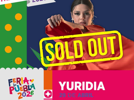 YURIDIA CANTARÁ ANTE UN LLENO EN EL PALENQUE DE PUEBLA