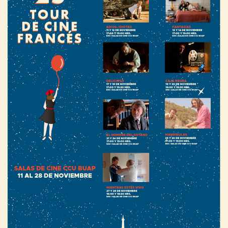 LLEGA EL TOUR DE CINE FRANCÉS AL CCU DE LA BUAP