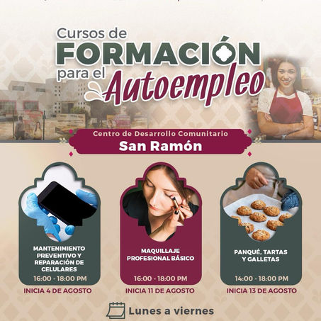 ANUNCIA GOBIERNO DE LA CIUDAD APERTURA DE INSCRIPCIONES PARA CURSOS GRATUITOS DE CAPACITACIÓN EN AGOSTO