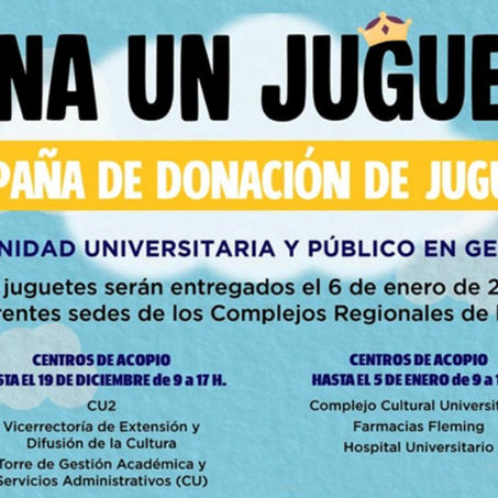 CONVOCA LA BUAP A SUMARSE A LA CAMPAÑA "DONA UN JUGUETE"