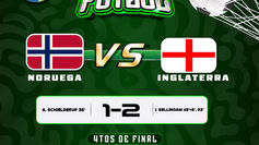INGLATERRA SELLÓ SU PASE A SEMIFINALES CON UN DOBLETE DE JUDE BELLINGHAM FRENTE A NORUEGA