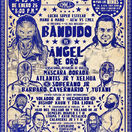 ENCABEZA BANDIDO CARTELERA DE LA ARENA PUEBLA