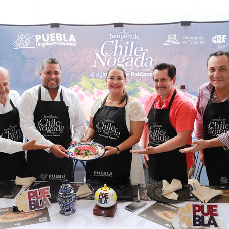 EN ACAPULCO, GOBIERNO DE SERGIO SALOMÓN PROMOCIONA TEMPORADA DEL CHILE EN NOGADA.