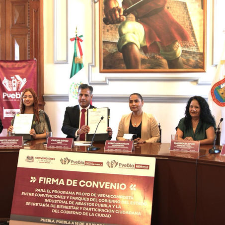 FIRMA GOBIERNO DE LA CIUDAD CONVENIO PARA TRANSFORMAR DESECHOS EN FERTILIZANTE PARA CAMPESINOS DE LA CAPITAL