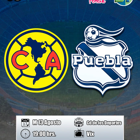 PUEBLA FEMENIL ENFRENTA DURA PRUEBA EN SU VISITA AL AMÉRICA.