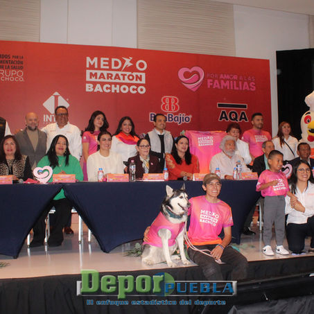 MEDIO MARATÓN BACHOCO PUEBLA 2025 SE CORRERÁ A BENEFICIO DEL DIF ESTATAL