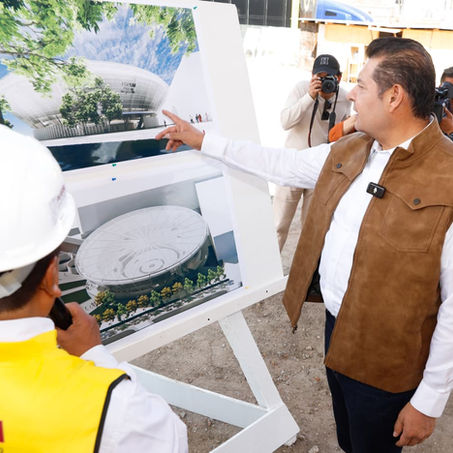 BAJO LINEAMIENTOS DEL INAH, AVANZA CONSTRUCCIÓN DEL FORUM PENSAR EN GRANDE