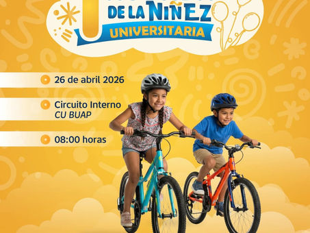 BUAP INVITA A GRAN RODADA INFANTIL EN CIUDAD UNIVERSITARIA PARA CELEBRAR LA INFANCIA