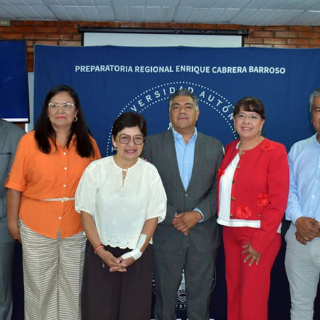 RECTORA LILIA CEDILLO TOMA PROTESTA A DIRECTORA ELECTA DE LA PREPA REGIONAL "ENRIQUE CABRERA  BARROSO"
