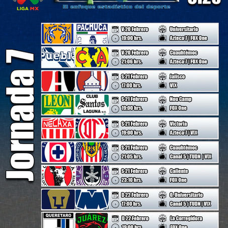 CHIVAS BUSCARÁ PROLONGAR SU RACHA PERFECTA EN EL PARTIDO MÁS ATRACTIVO DE LA JORNADA 7.