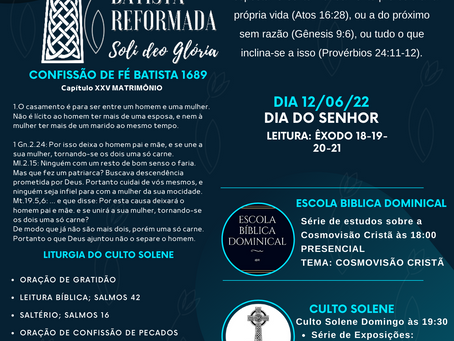 INFORMATIVO CULTO SOLENE 