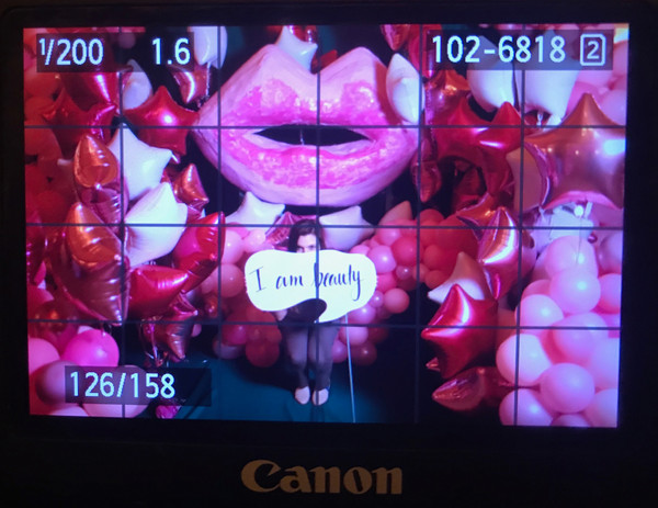 A final mock up for a project Kat Ford did in collaboration with Beauty Barrage as production designer, creating an interactive photo display during their event at the 2018 WWD CEO Summit, directed by Dream Team Directors.