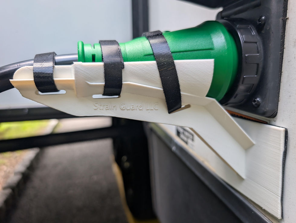 Strain Guard installed on a 50-to-30 adapter.