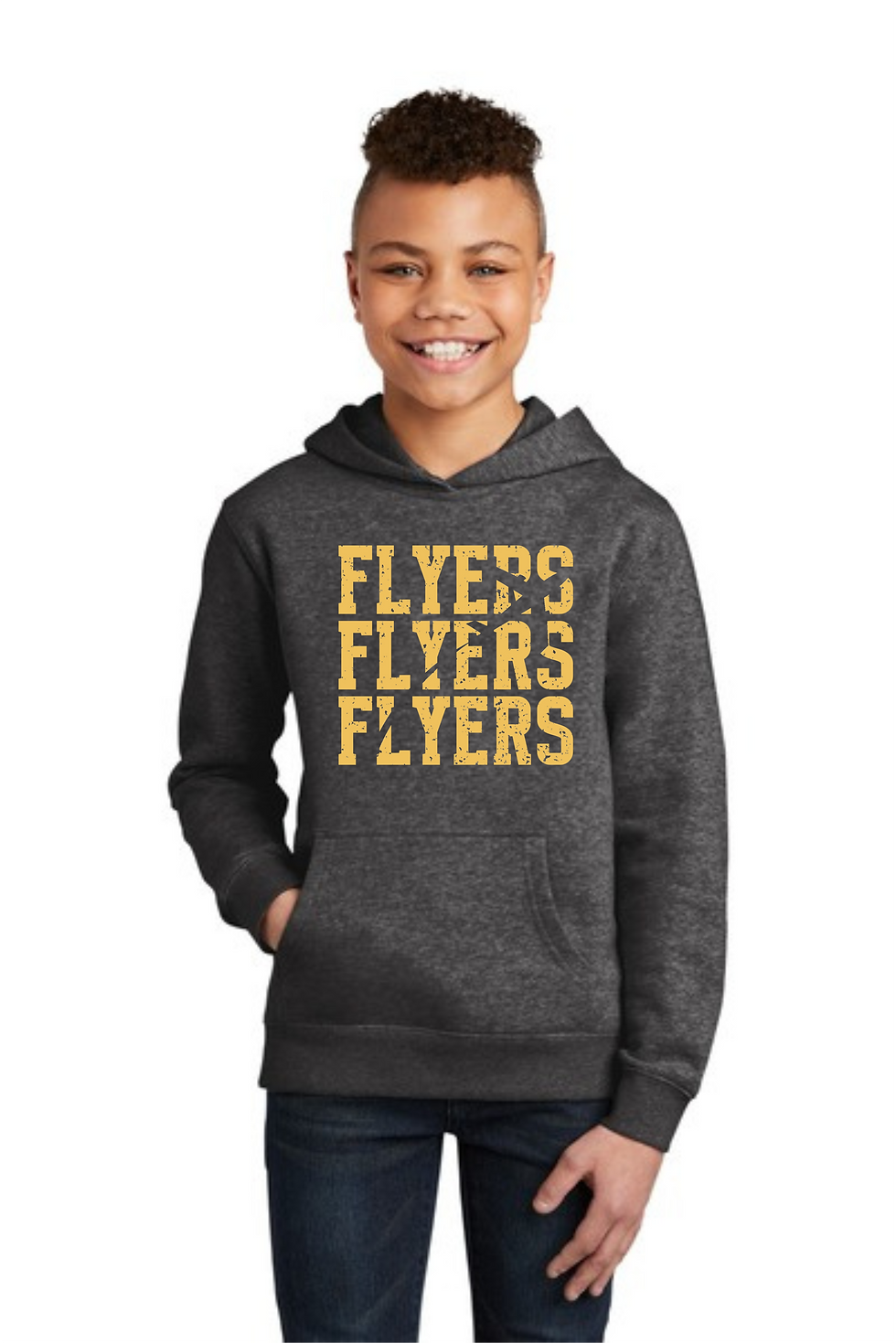 Thumbnail: Flyers Flyers Flyers (with jet) pocket hoodie