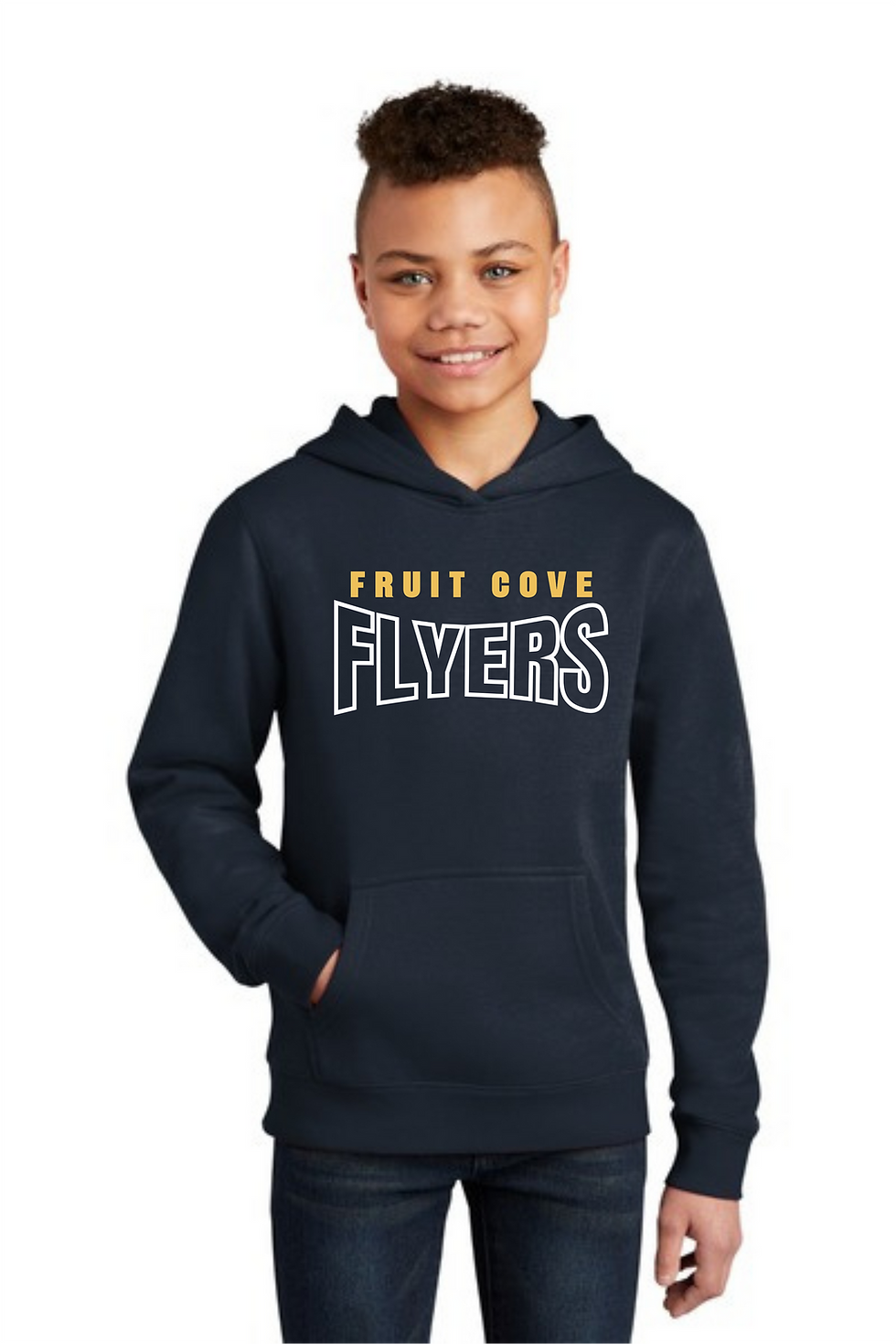 Thumbnail: SQueeZE Flyers (outline) pocket hoodie