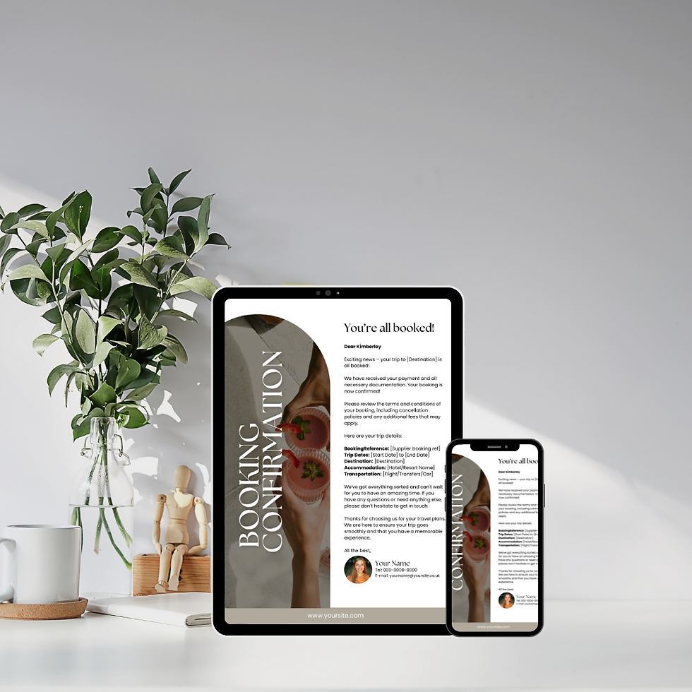 Thumbnail: Booking Confirmation Template