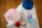 Knitted Baby Beanie Hat with Hearts