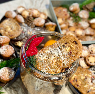 cookies and mince pies at Canopy
