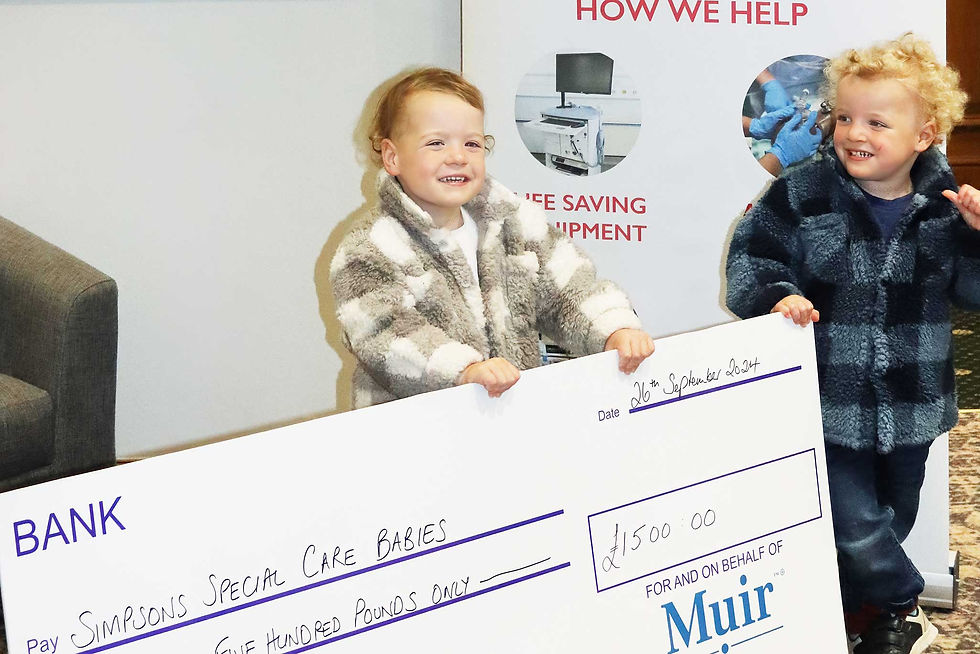 Muir Group Deer Park Masters Pro-Am golf event cheque