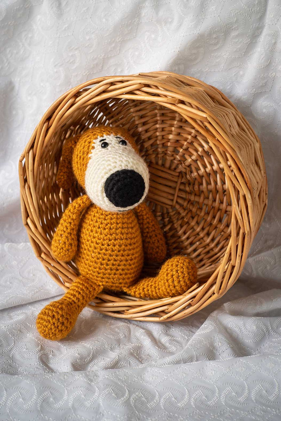 Amigurami crochet dog