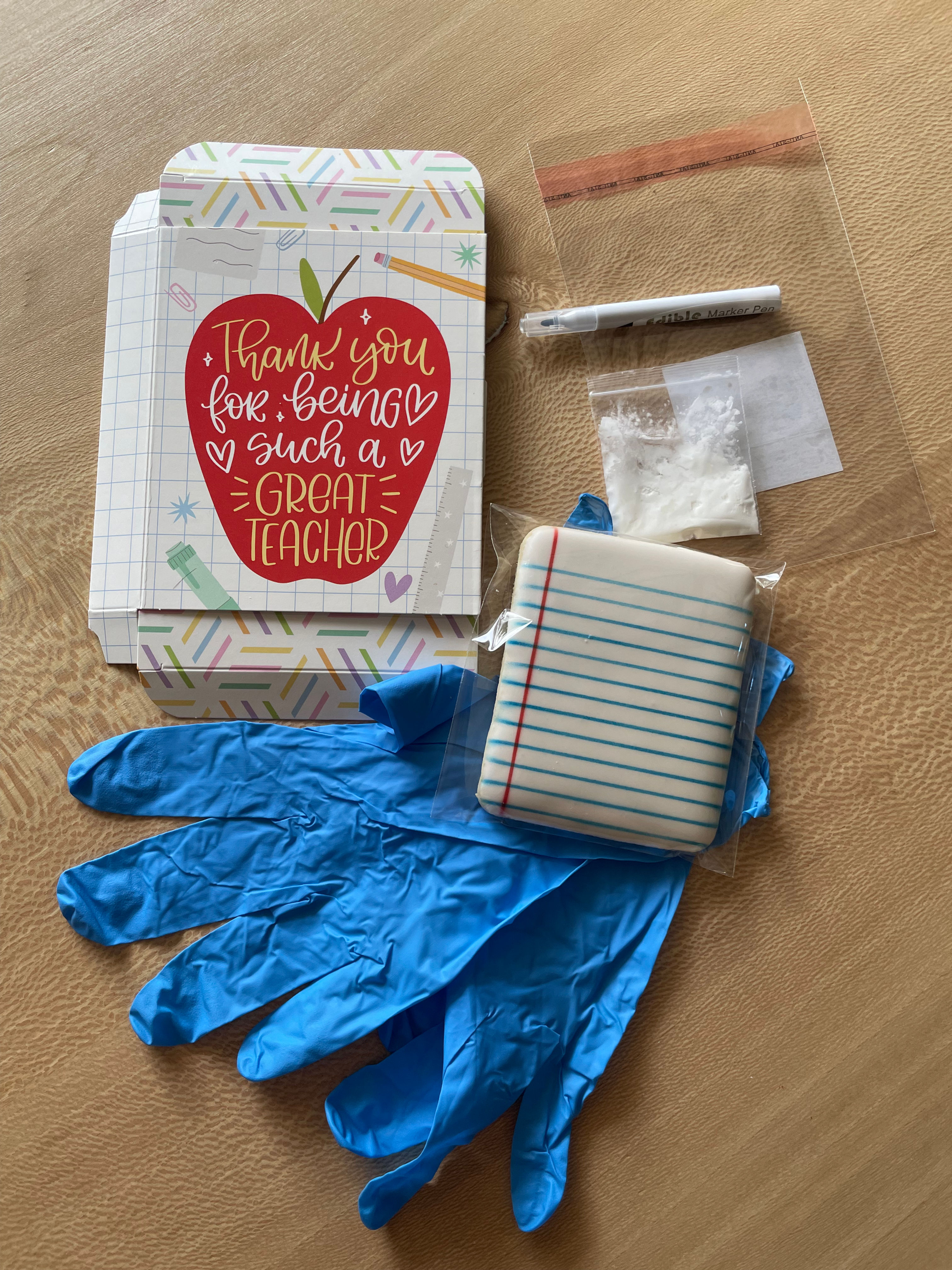 Teacher Cookie Card Gift