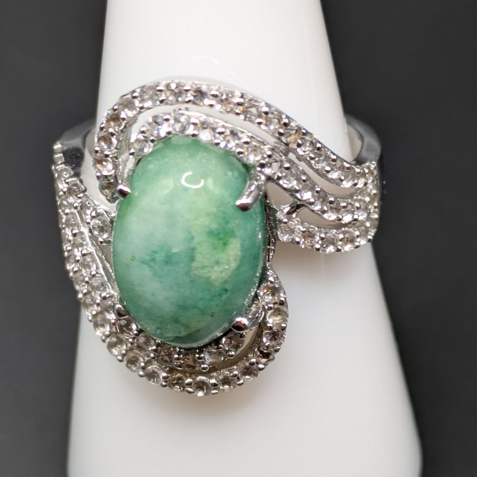 Orianne and White Sapphire Ring