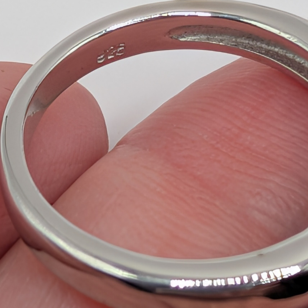Chrome Diopside Silver Ring