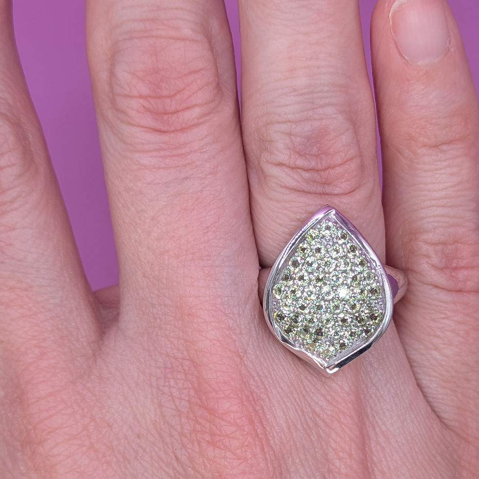 Peridot Silver Ring
