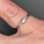 Raw Cast Petite Black Ring