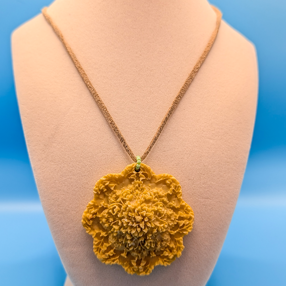 Resin Marigold Pendant