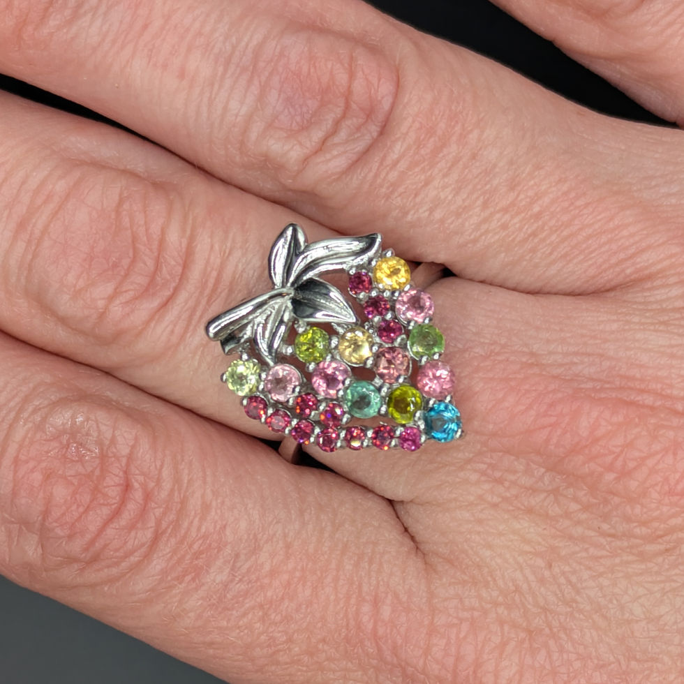 Strawberry Tourmaline Set