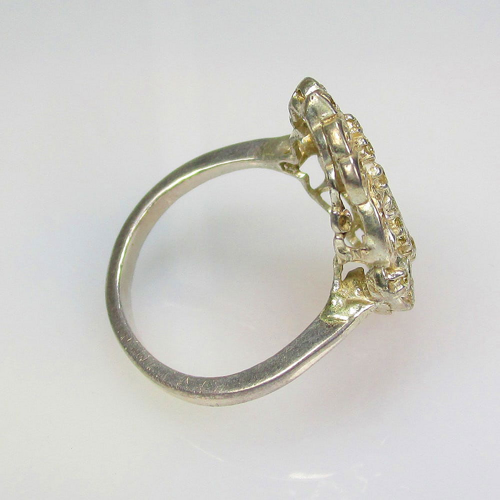 Diamond Filigree-Style Bold Engagement Ring