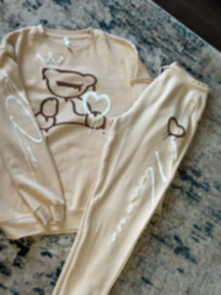 N-Love Cookies n Cream Crew-neck SweatSuit