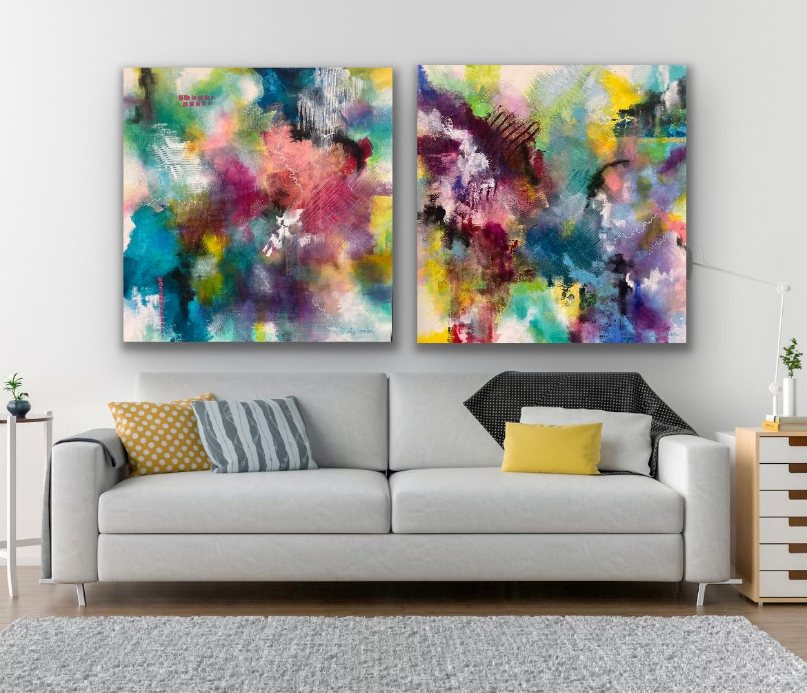 Took a Vacay in my Head - diptych