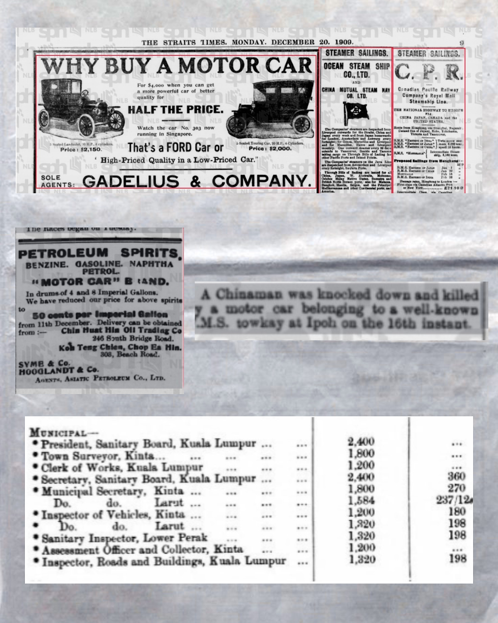 How Does It Feel to Own a Car in Early 1900 Malaya