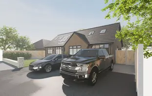 Hip-to-gable conversion and luxury loft conversion in Saddleworth designed by CavernAi Architecture.