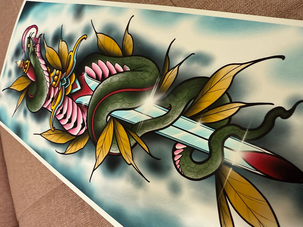 Thumbnail: Sword/Snake Print